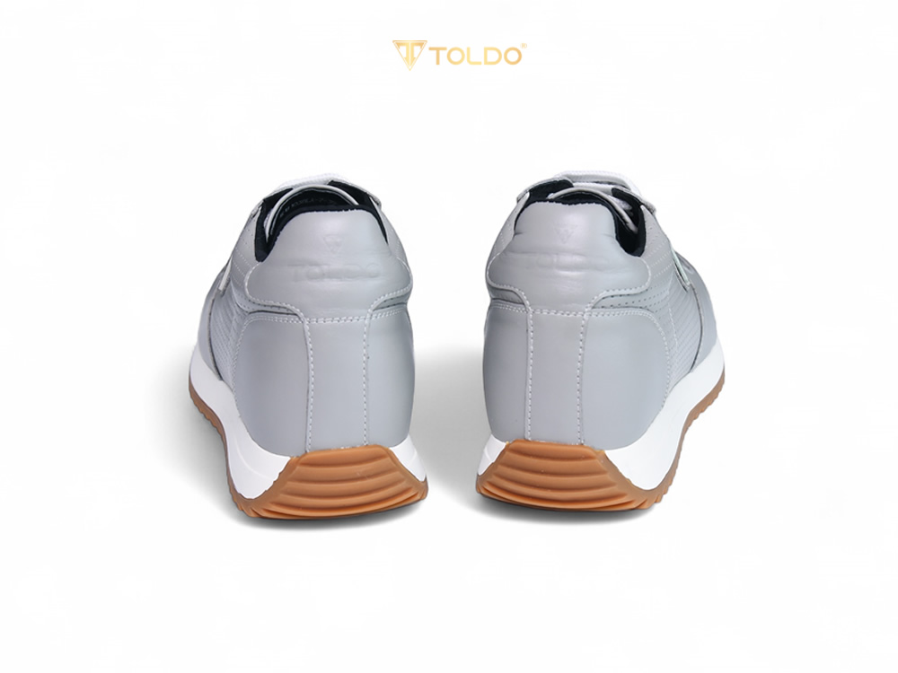 Giày thể thao cao 8cm da thật